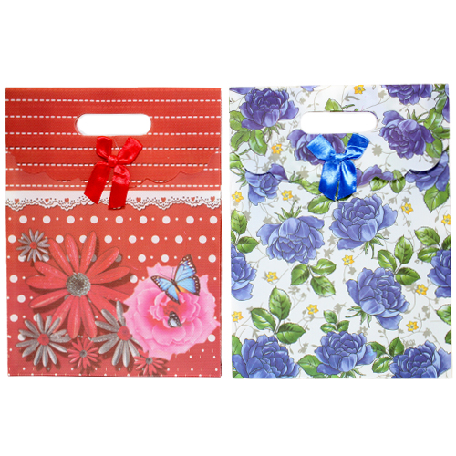 Пакет подарунковий з бантиком на липучці 19x26 (12)
