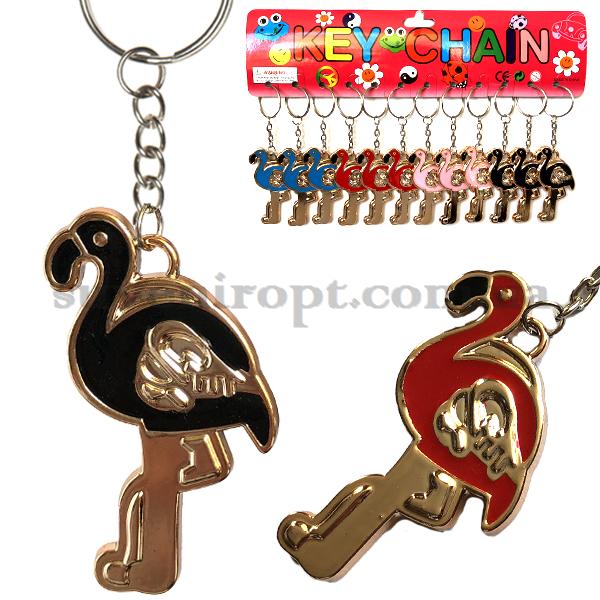 Брелкок золотяшка фламинго цветное (12)