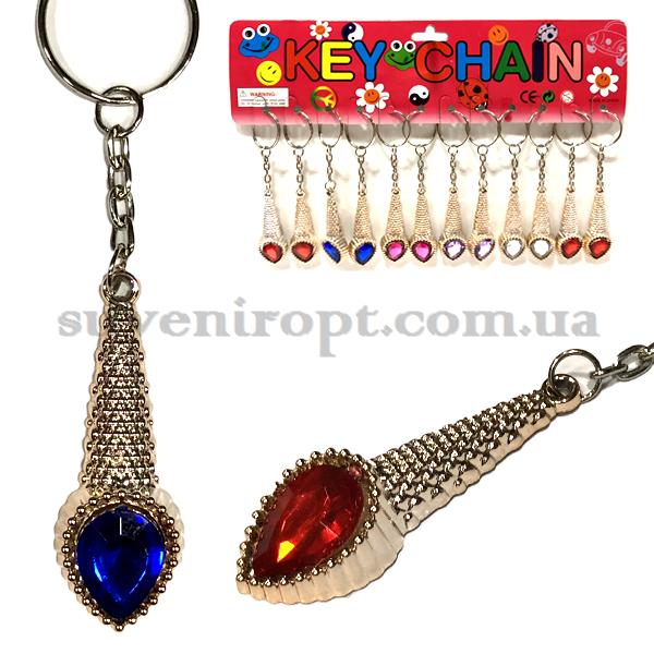 Брелкок золотяшка мороженое рожок с камнем (12)