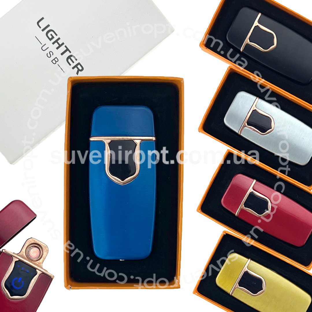 Запальничка USB LIGHTER кольорова   із зарядкою (10)