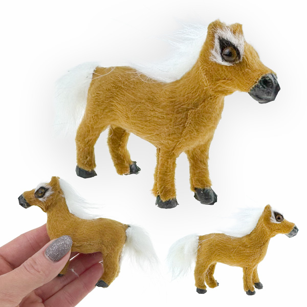 Пушистик конячка маленька 7.5 см (10)