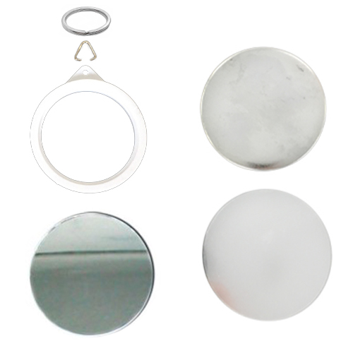 Брелок -  зеркало  круглый  закатной  58 мм  (50)