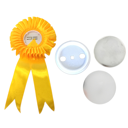 Розетка наградная  жёлтая  44 мм  (100)