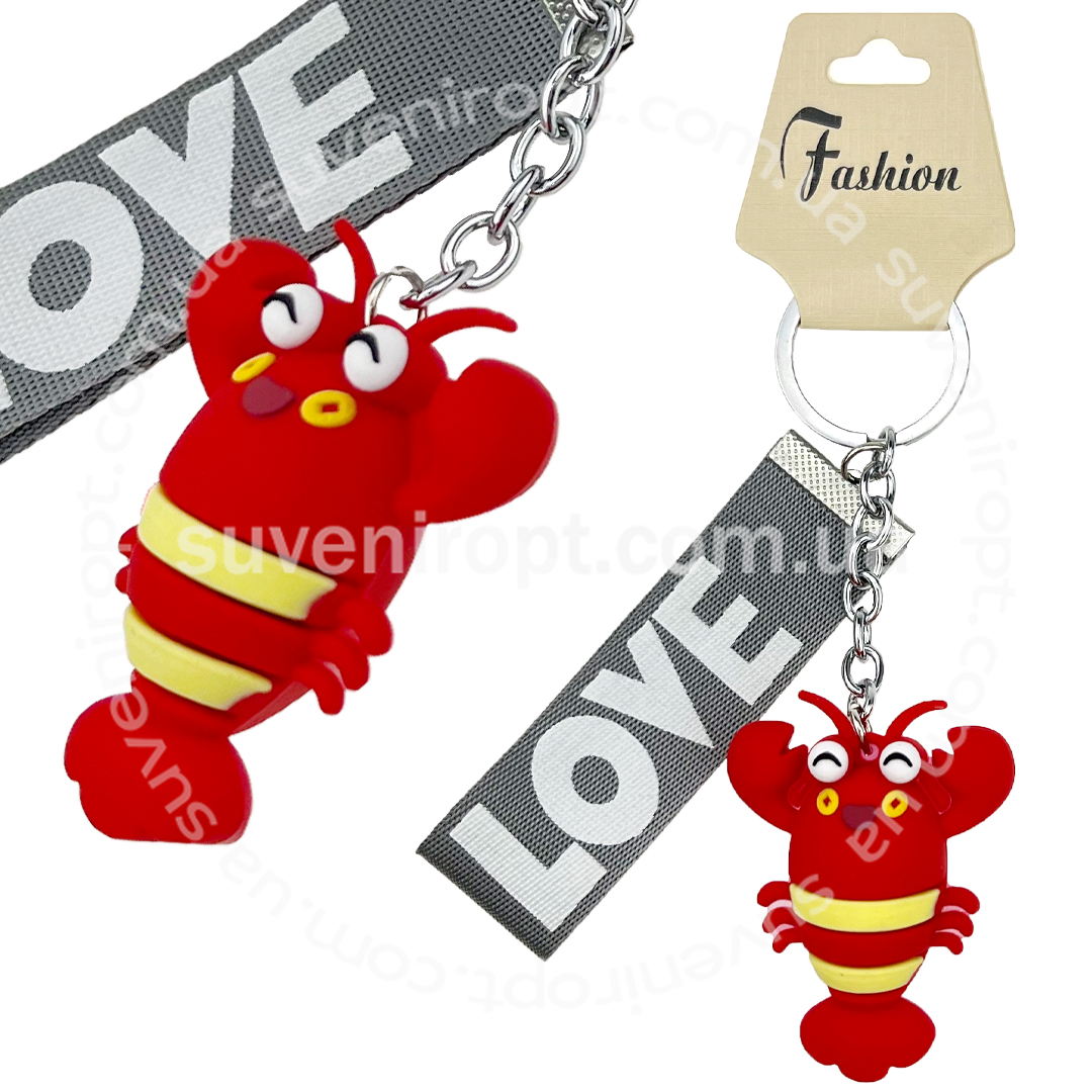 Брелок в упаковці макетрак зі стрічкою LOVE (12)