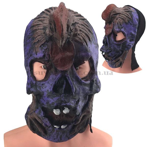 Маска фиолетовая с петухом