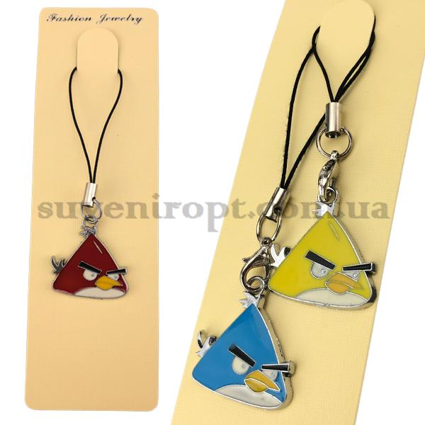 Брелок на мобильный злая птица треугольник