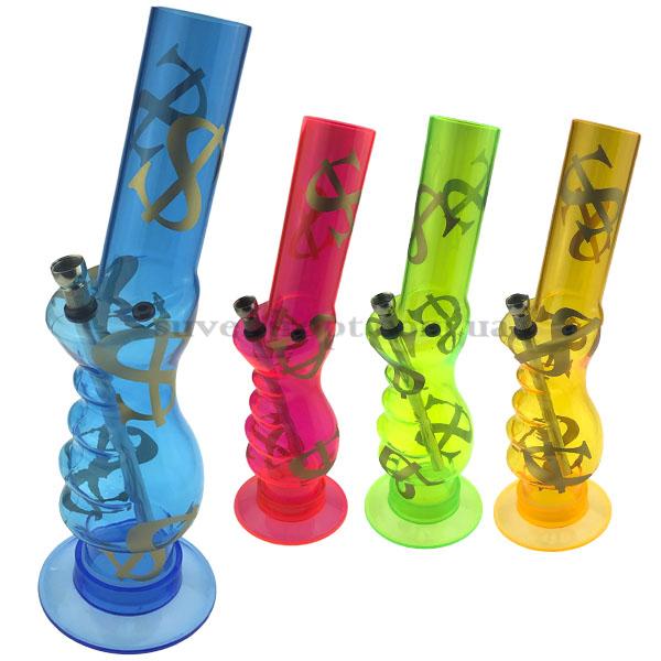 Бонг большой прозрачный  $  34 см /24/