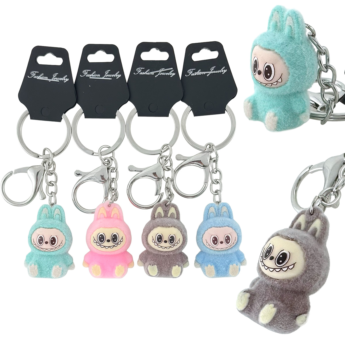 Брелок в упаковці La bu bu флокована сидить (12) 