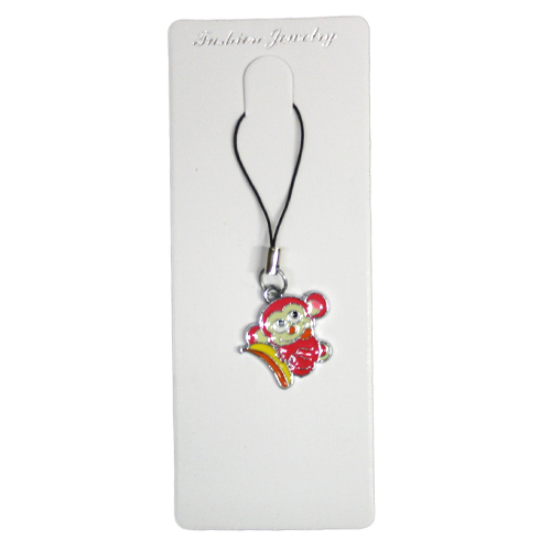 Брелок на мобильный мартышка с бананом