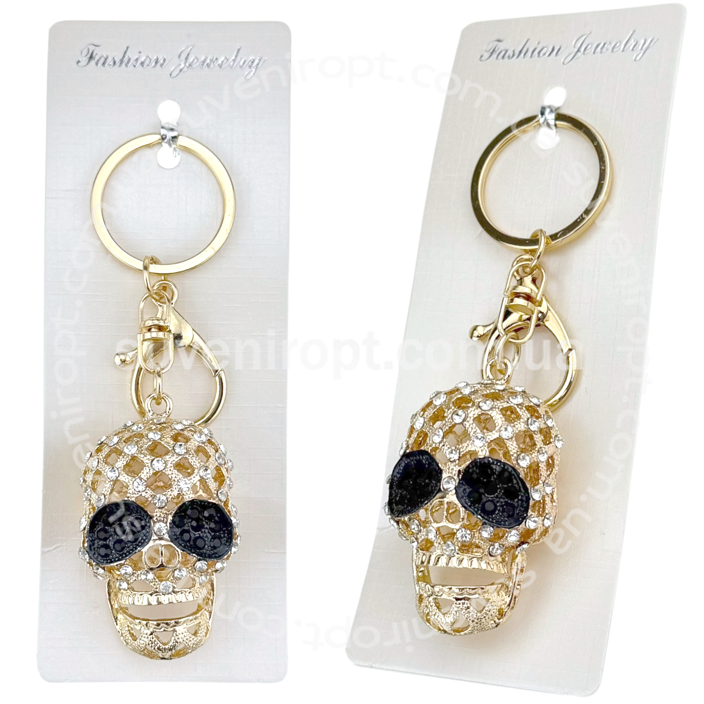 Брелок череп сітка в камінчиках (12)