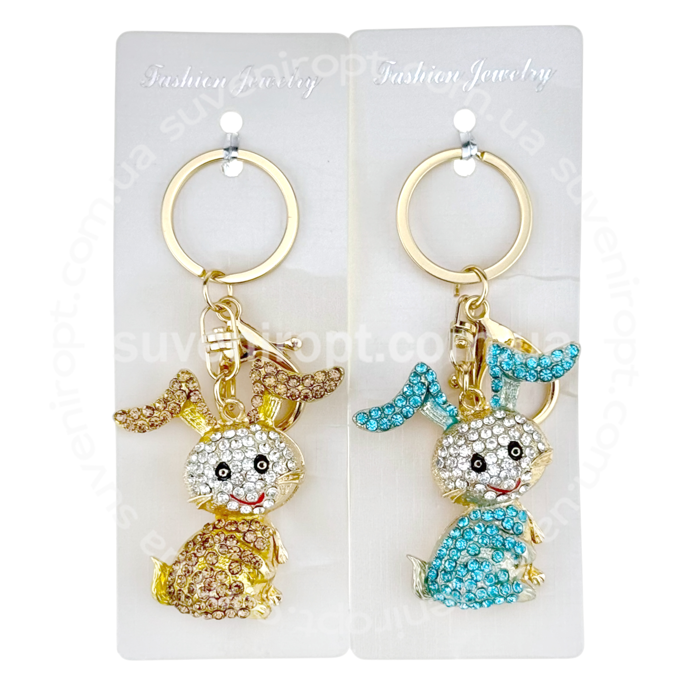 Брелок кумедний заєць в камінчиках (12)