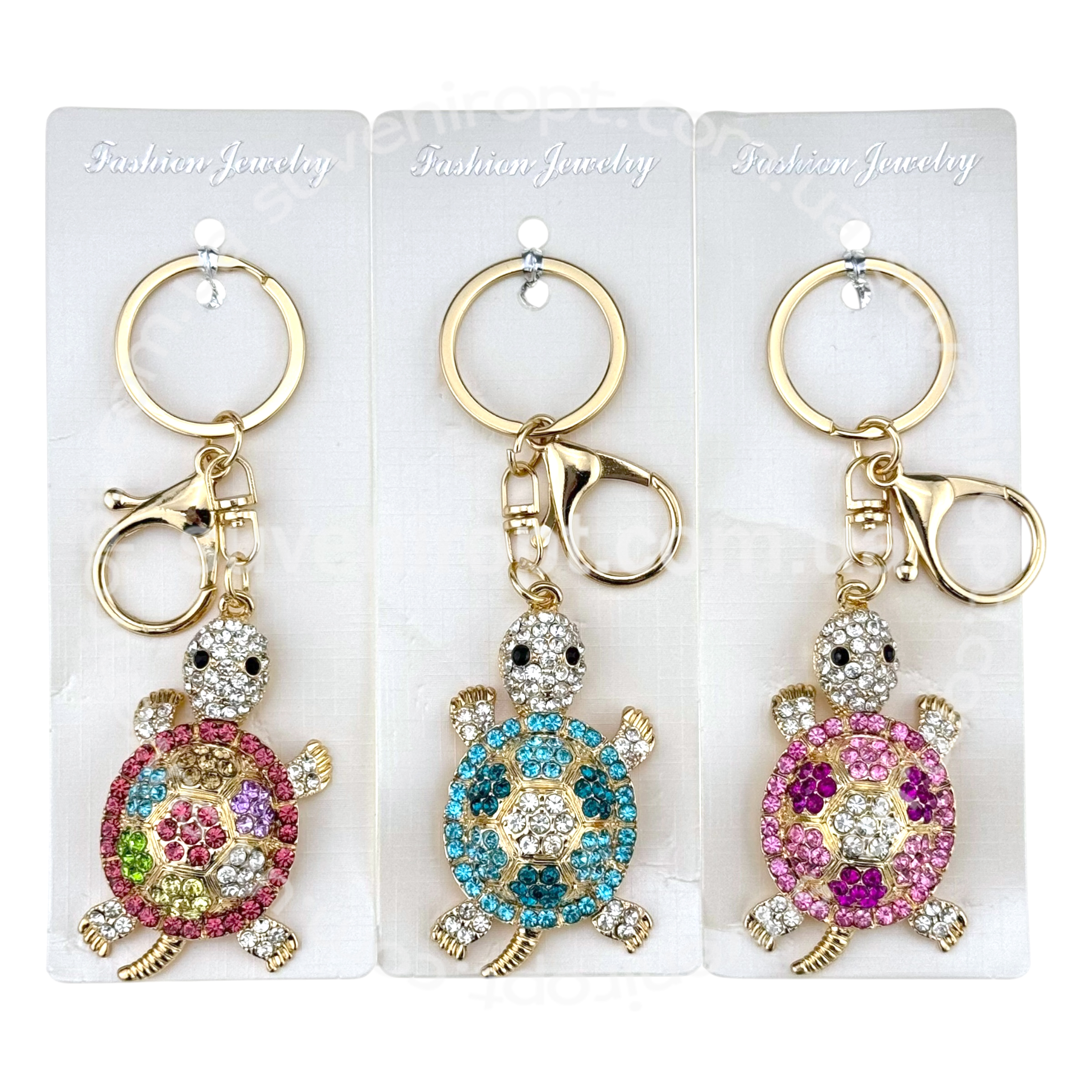 Брелок черепаха в камінчиках (12)