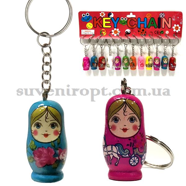 Брелки  матрёшка деревянная (12)