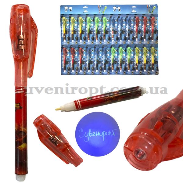 Прикол ручка шпионка с фонариком на колпачке  (24) /2400/