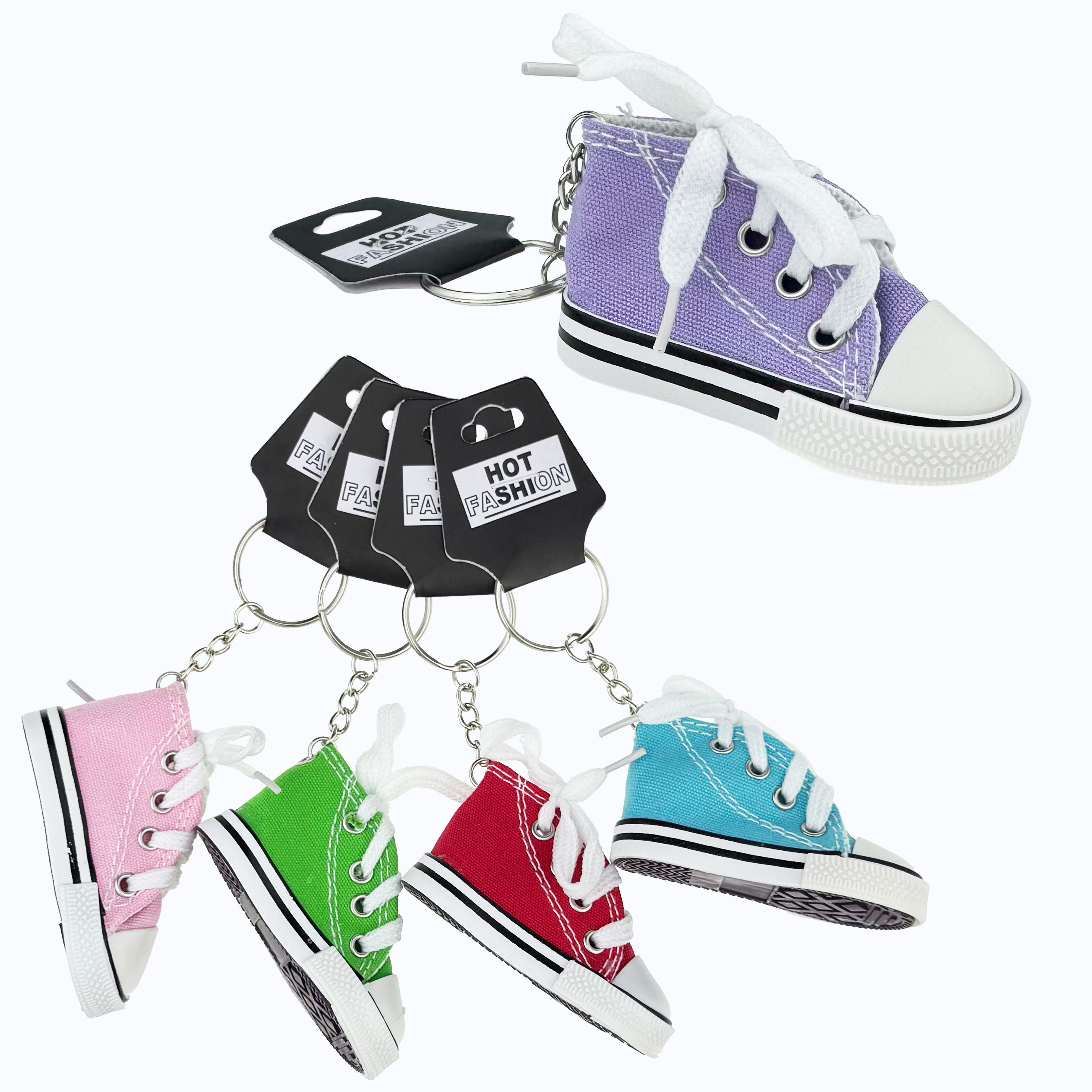 Брелок в упаковці кед великий кольоровий (12)