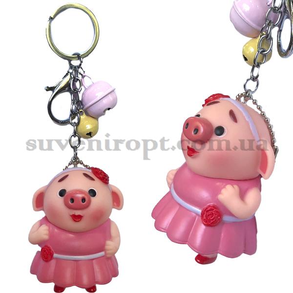 Брелок макет мама свинка в платье