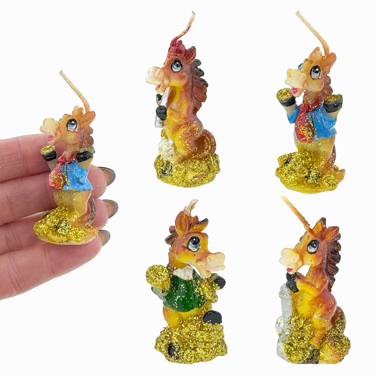 Кінь свічки спортсмени на монетах 5.5см (16)