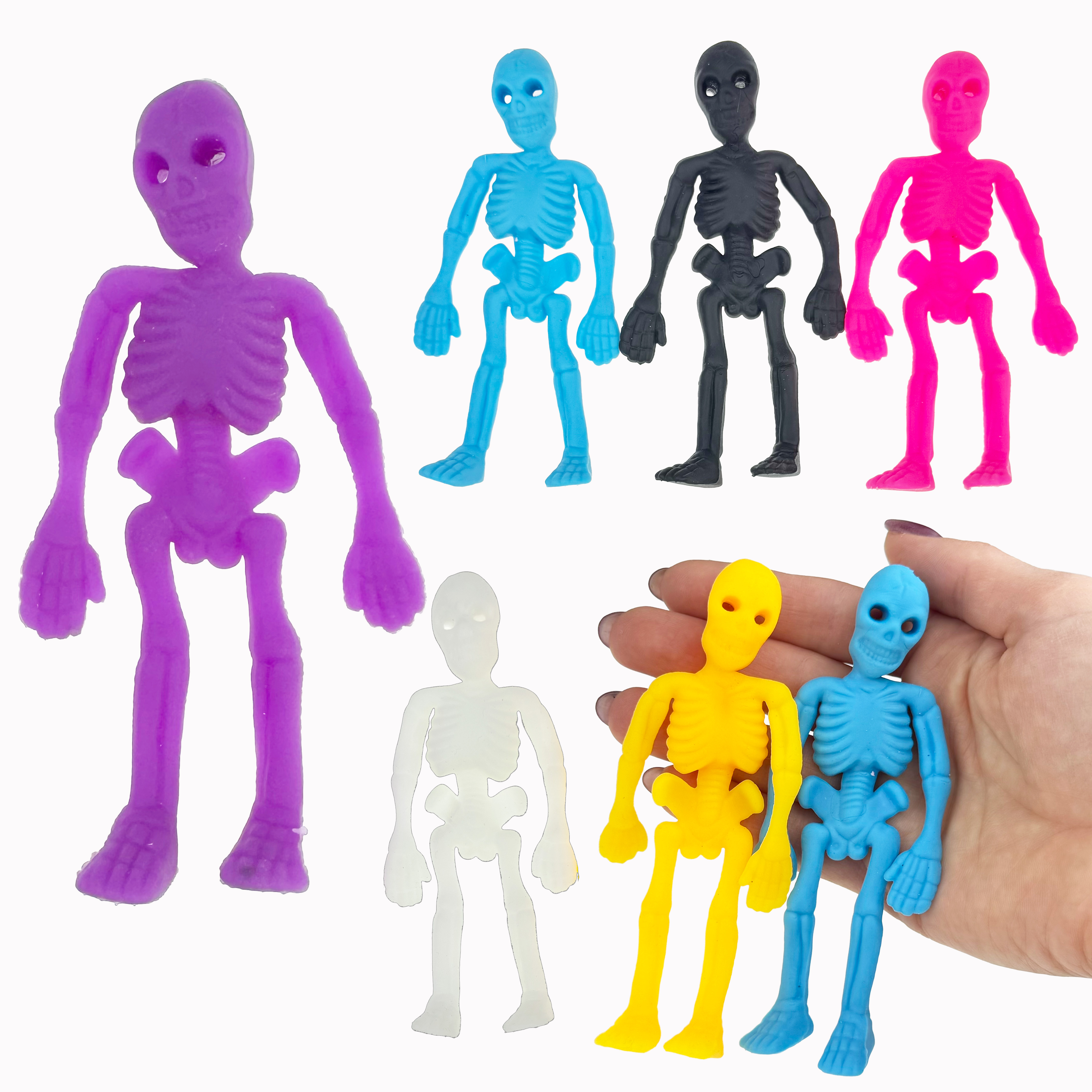 Антистрес гумовий скелет кольоровий (12) /1200/