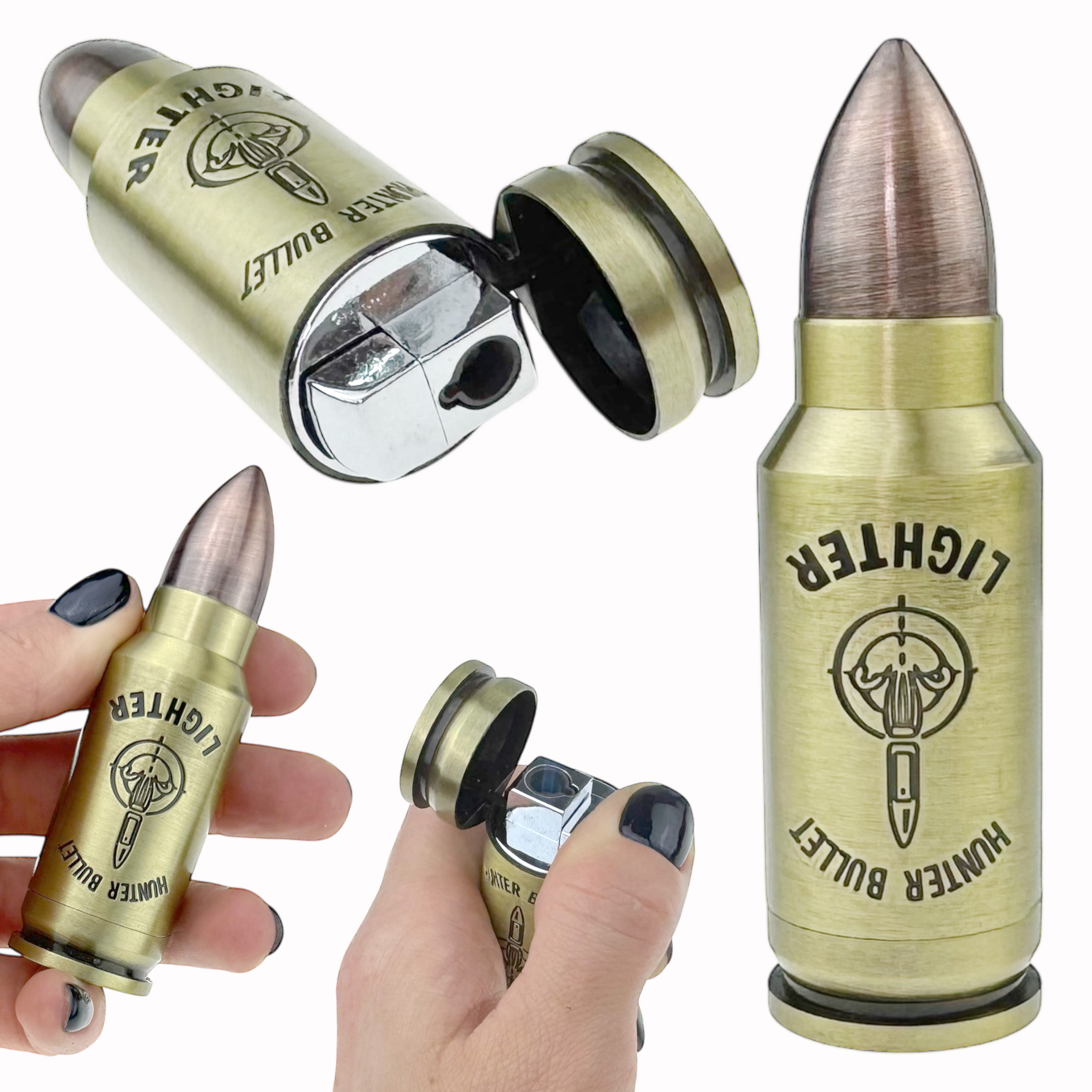 Запальничка куля велика гостра з бронзовим кінцем 9,5 см (20)