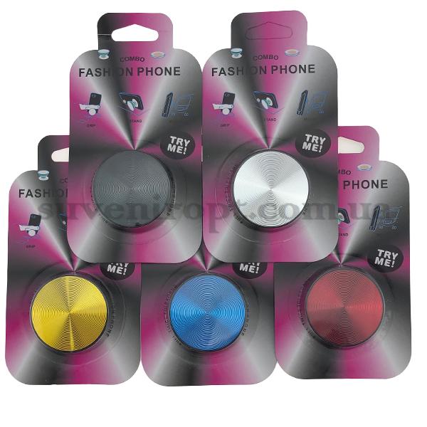 Попсокет popsoket блискучий різьблений у рожевій упаковці (25) /1000/