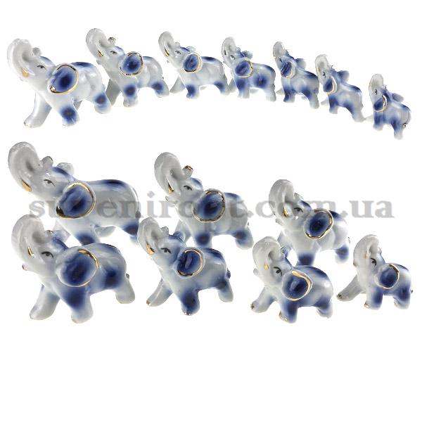Набір слонів 7в1 гжель /72/
