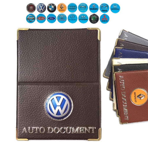 Обложка  на авто эко с шильдой марка машин  (12)