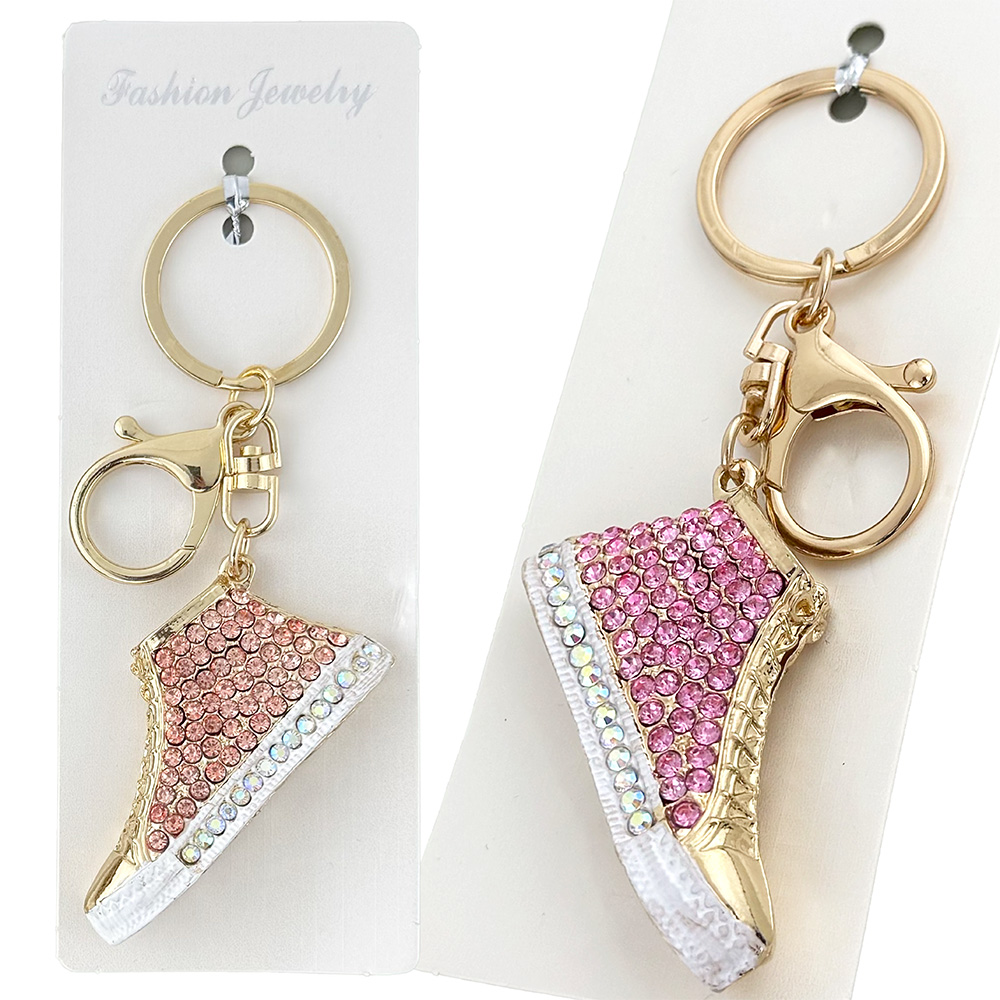 Брелок в камінчиках кед кольоровий (12)