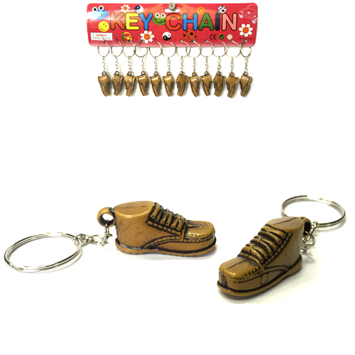 Брелок ботинок кофейный (12)