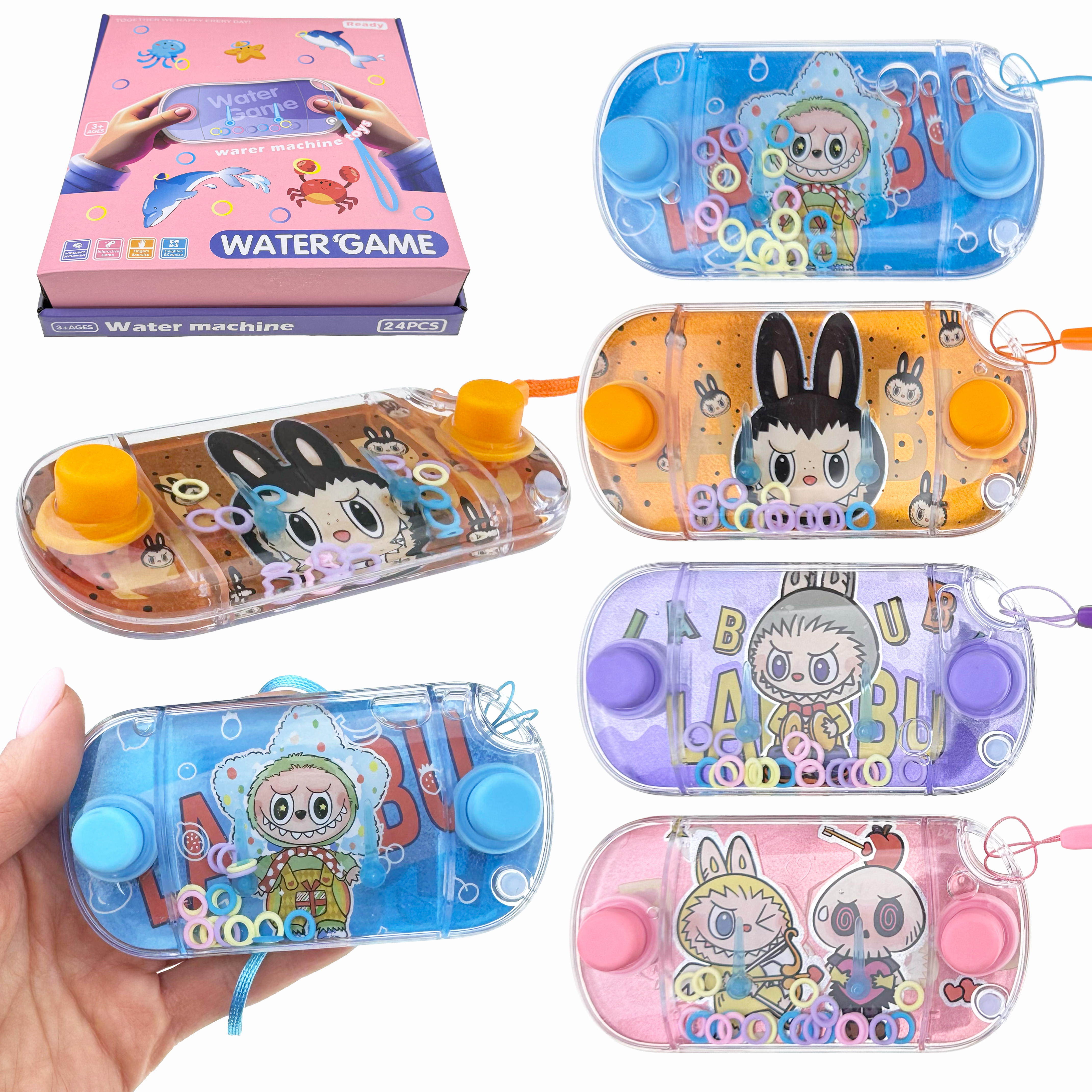 Водна гра з кільцями довга  LA BU BU (24) /288/