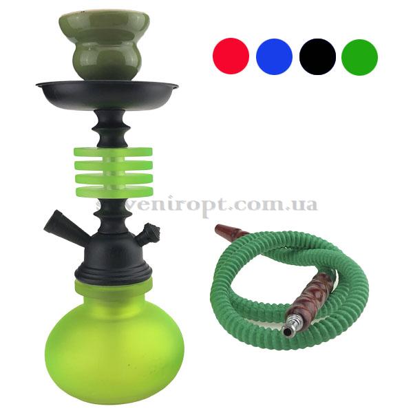 Кальян средний матовый овал резаный  одна трубка  30 см  /24/