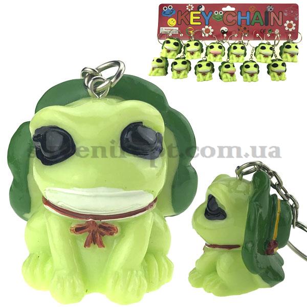 Брелок лягушка большая в шляпе полиустон (12)