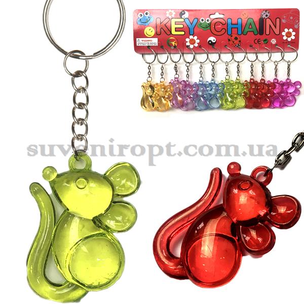 Брелки мышка с хвостом большая под стекло (12)