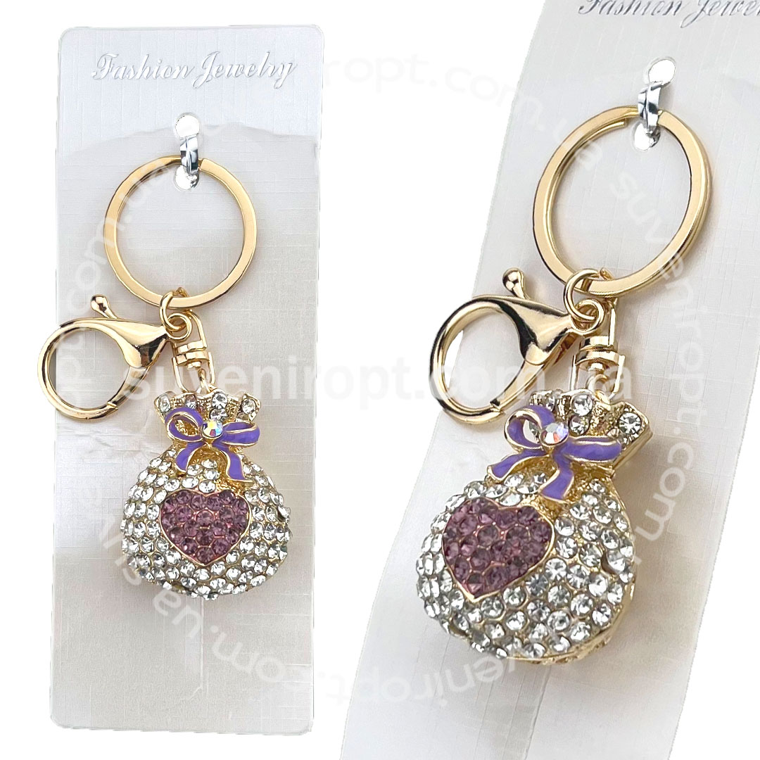 Брелок мішечок в камінчіках (12)