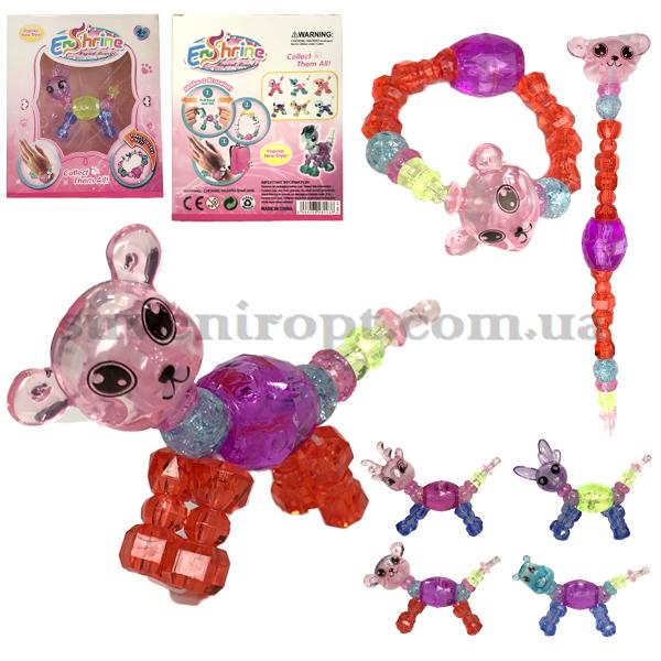 Магічний браслет іграшка звірятко прозорий в коробочці /288/