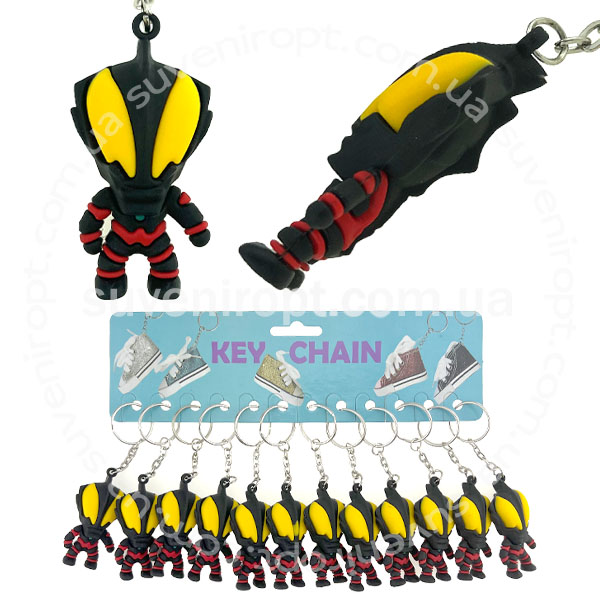 Брелок гумовий людина мураха обємний (12)