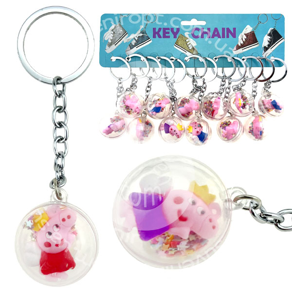 Брелок смайлик із присипкою в cвінка пеппа (12)