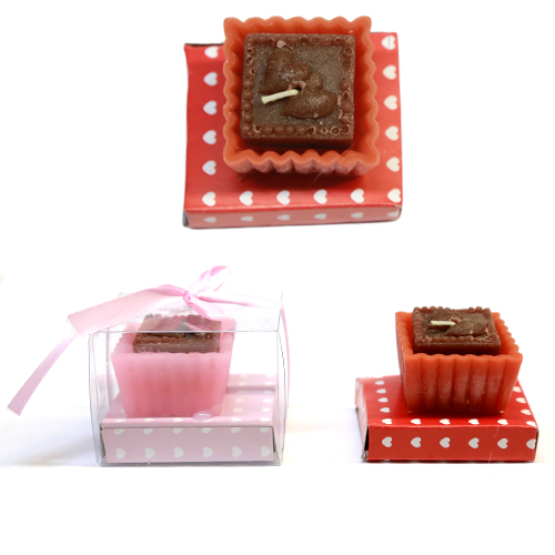 Свеча торт в коробке