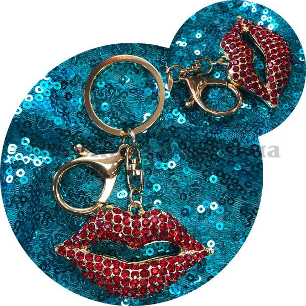 Брелок  губы в камнях  (12)