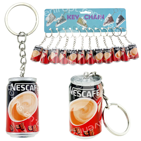 Брелок банка кава металева  NESCAFE 6.5 см (12)