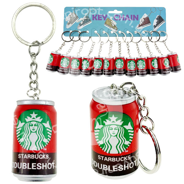 Брелок банка кави металева STARBUCKS  6.5 см (12)