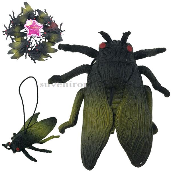 Муха гумова середня 6 см (10)