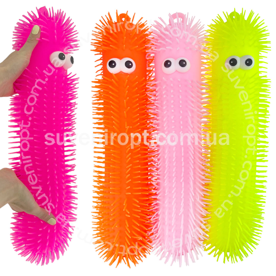 Йо-йо світяшка гусінь надвелика з обємними очима 46см (6) /36/