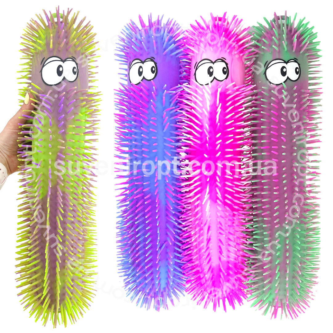 Йо-йо світяшка гусінь надвелика різнобарвна 46см (6) /36/