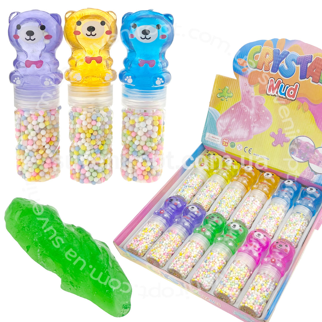 Жуйка для рук ведмедик з пінопластом 13,5см (12)/240/