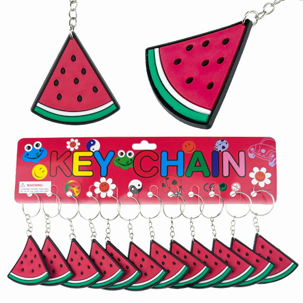 Брелок гумовий плаский скибка гарбуза (12)