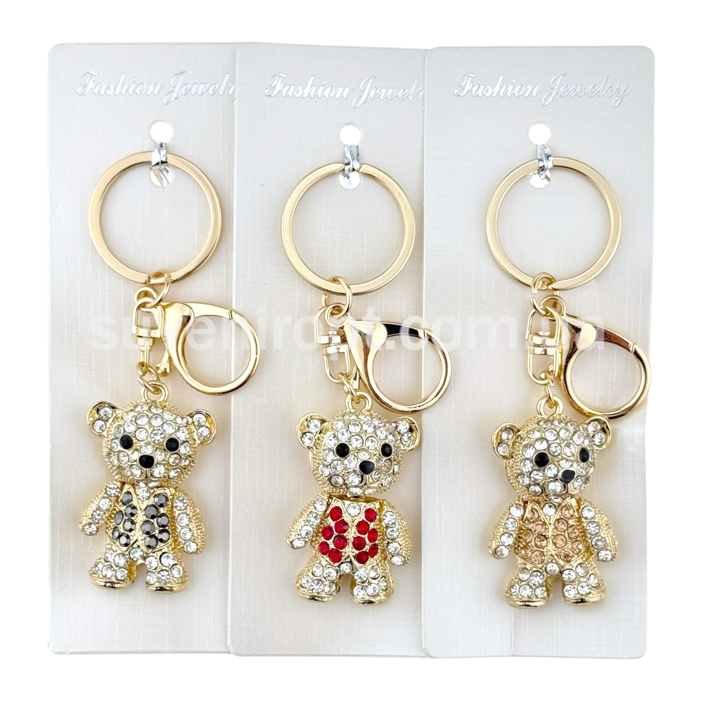 Брелок ведмедик у жилетці в камінчиках (12)