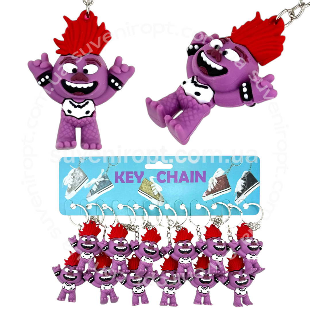 Брелок іграшка гумовий Троль (12)