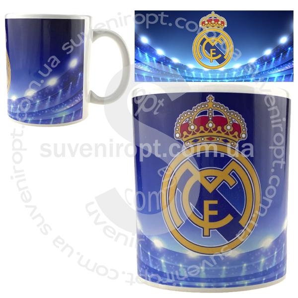 Кружка реал мадрид с короной на стадионе 310 гр (12)