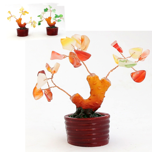 Дерево с стекляными камнями 10 см