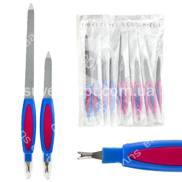 Набір дві пилочки з кутикульницею (12) /1200/